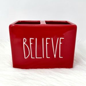 🎄Rae Dunn BELIEVE Christmas Organizer Holder